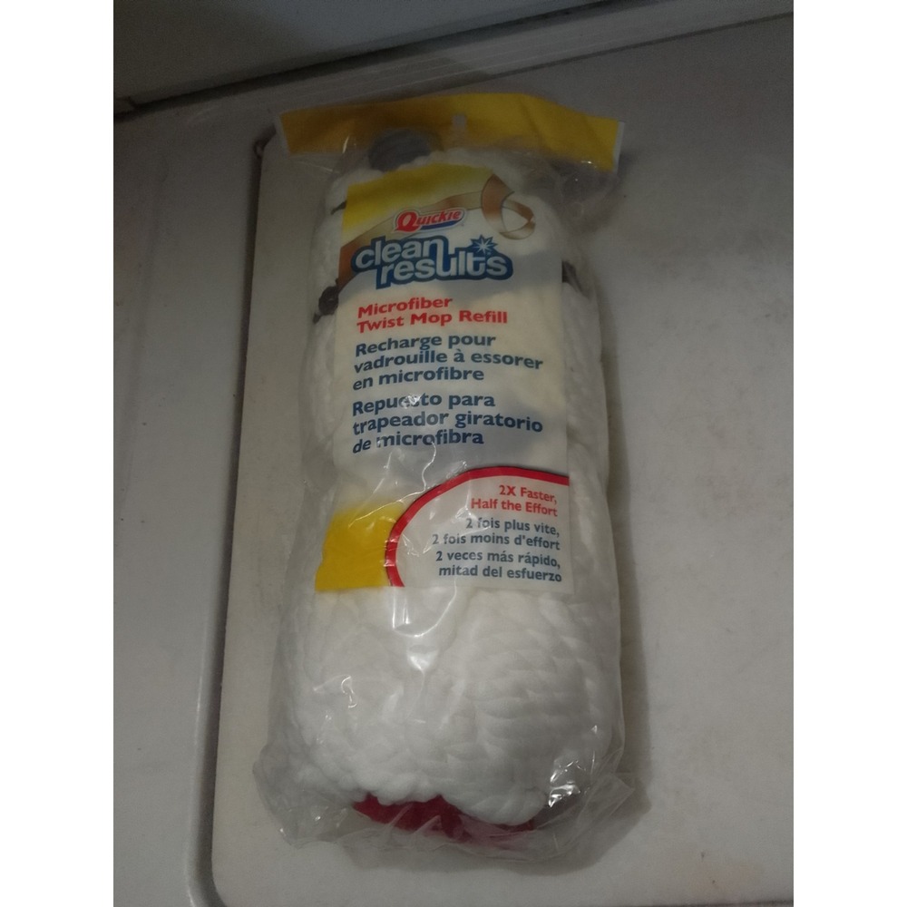 Quickie Clean Results Microfiber Twist Mop Refill #0362MCR Fits 036MCR 035CR NEW